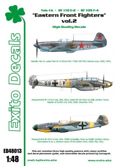 1/48 Eastern Front Fighters vol.2 Yak-1b Bf-110 Bf-109