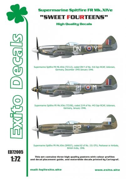 1/72 Sweet Fourteens Supermarine Spitfire Mk. XIVe