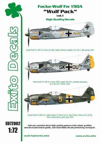 1/72 Focke-Wulf Fw-190A-3 decals