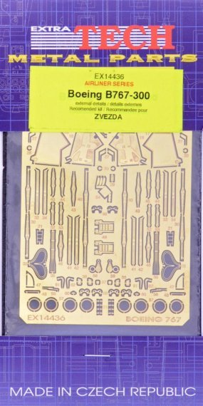 1/144 Boeing 767-300 external details PE set