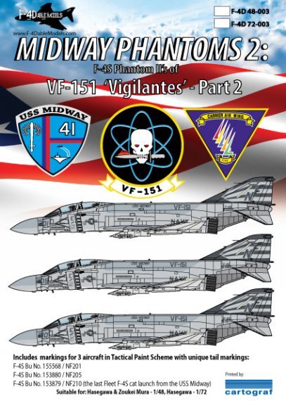 1/48 Midway F-4S Phantoms IIs of VF-151 Vigilantes