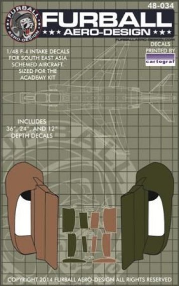 1/48 Sout East Asia camouflaged Phantom intake interiors