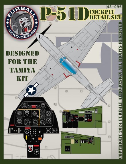 1/48 North-American P-51D Mustang Cockpit Detail Set