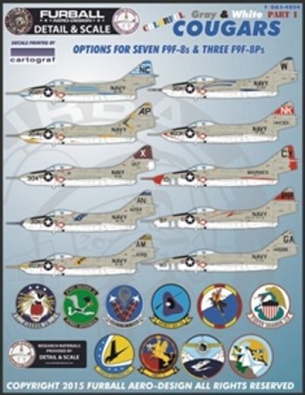 1/48 Colorful Gray & White Cougars