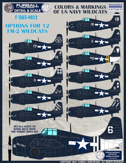 1/48 Colors and Markings of US Navy Grumman Wildcats Part 1