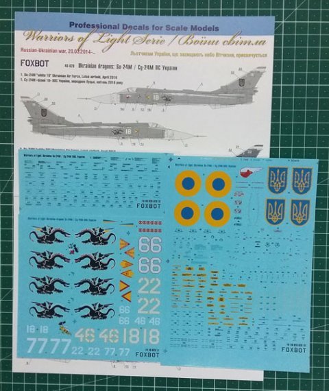 1/48 Ukrainian Dragons: Sukhoi Su-24M for Trumpeter kit