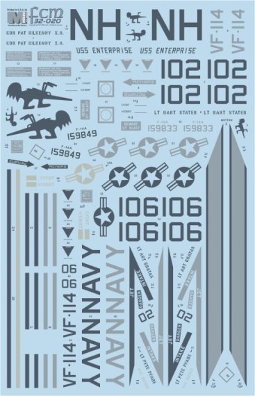 1/32 Grumman F-14A Tomcat VF-114 Aardvarks
