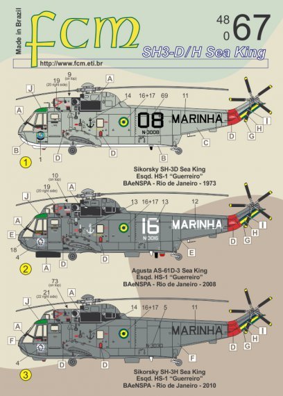 1/48 Sea King SH-3D / AH-3H Brazilian Navy