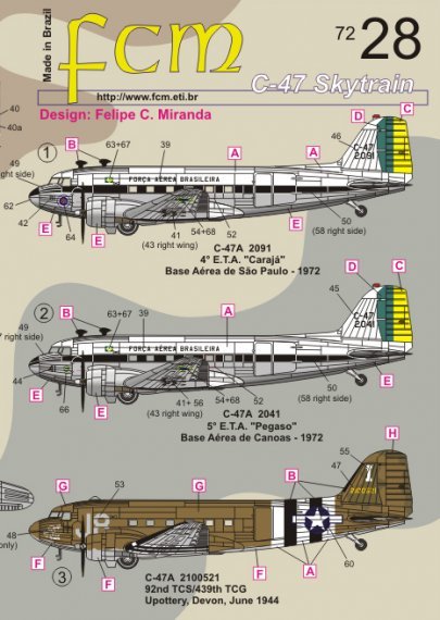 1/72 Douglas C-47A Dakota Skytrain Usaac