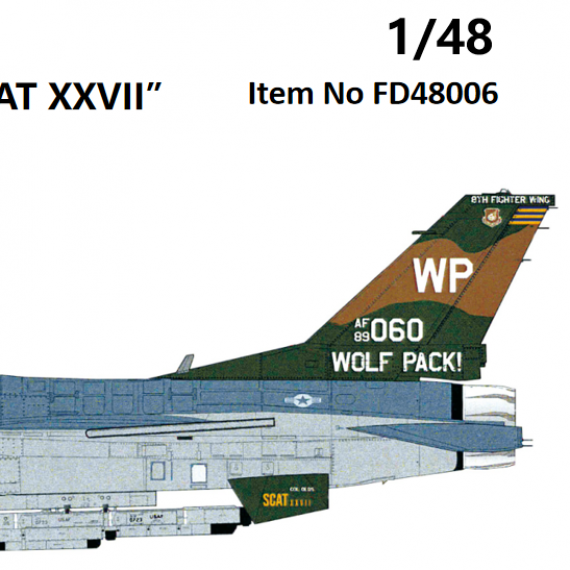 1/48 Scat XXVII 2024 USAF Lockheed-Martin F-16C Block 40