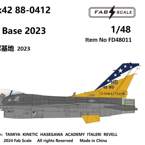 1/48 USAF Lockheed-Martin F-16CM Fighting Falcon Block 42 49th