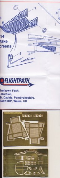 1/72 Grumman F-14A Tomcat ladder and intake screens