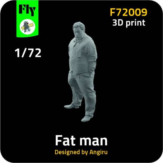 FLY Fat Man Figurine 1/72 impression 3D