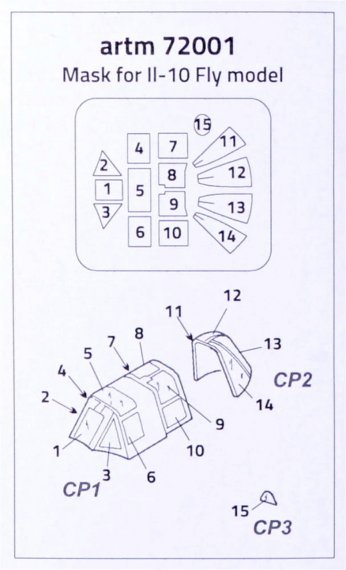 1/72 Mask for Ilyushin IL-10