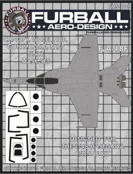 1/48 McDonnell-Douglas F/A-18F Super Hornet Vinyl Mask Set
