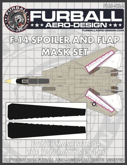 1/48 Grumman F-14A Tomcat Spoiler & Flap Mask Set