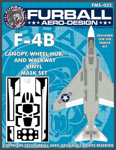 Vinyl mask set for the Tamiya 1/48 McDonnell F-4B Phantom