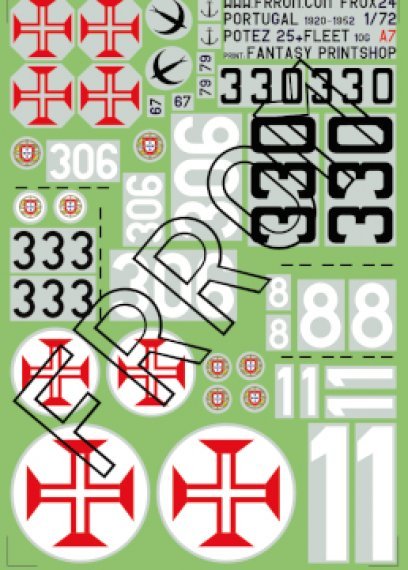 Azur Decalcomanie Potez 25 + Fleet 10G Portogallo 1/72
