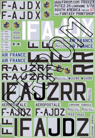 1/72 Potez 25 South America