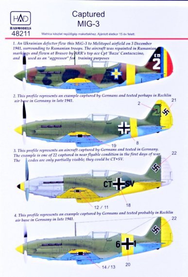 1/48 Captured Mikoyan MiG-3