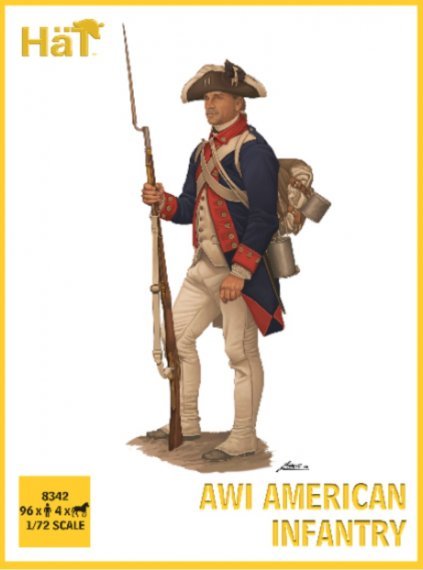 1/72 American War of Independence American Infantry set 1