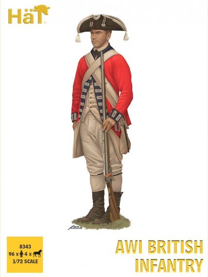 HAT 1/72 Fanteria britannica Guerra indipendenza americana