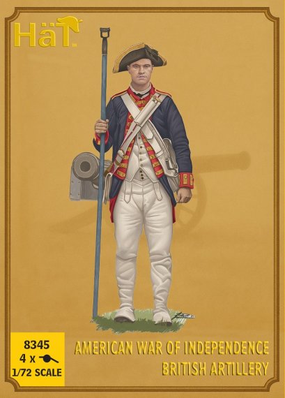 HAT Figurines Artillerie britannique Guerre d'ind�pendance 1/72