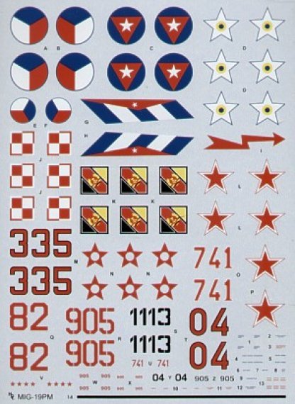 1/48 Mikoyan MiG-19PM Farmer E Red 04 16th Army Soviet Air Force