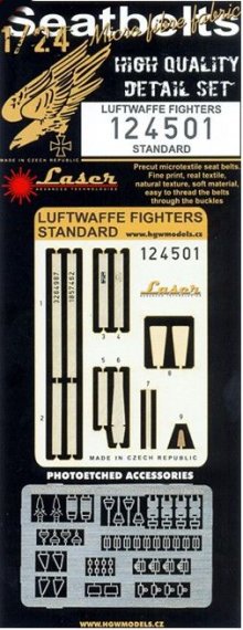 1/24 Seatbelts Luftwaffe Fighters Standard (LASER)