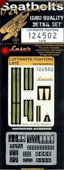 1/24 Seatbelts Luftwaffe Fighters Late (LASER)