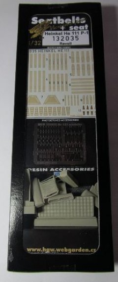 1/32 Seatbelts He 111 P-1 & resin seats