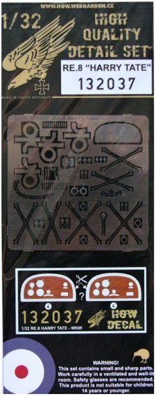1/32 RE.8 'Harry Tate'  cockpit PE set