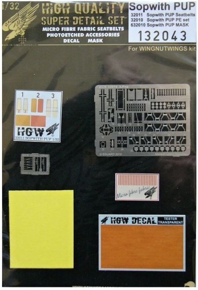 1/32 Sopwith Pup  SUPER DETAIL SET (WNW)