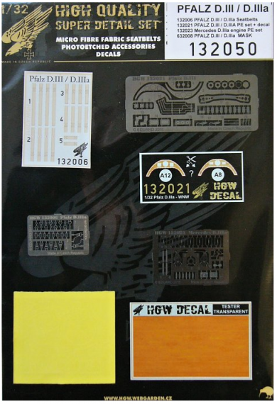 1/32 Pfalz D.IIIa SUPER DETAIL SET (WNW)
