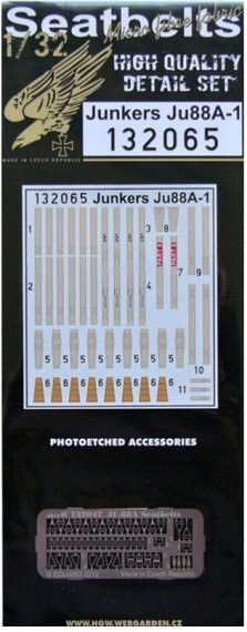 1/32 Seatbelts Junkers Ju 88A-1