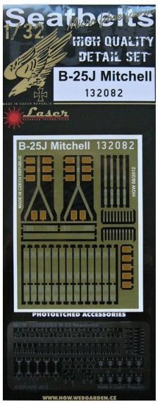 1/32 Seatbelts B-25J Mitchell (HK MODEL)