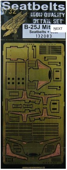 1/32 Seatbelts B-25J Mitchell + seat (PE set)