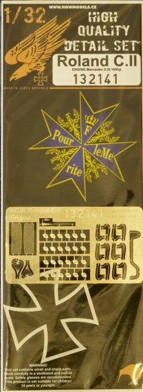 1/32 Roland C.II Engine Mercedes D.III 160hp
