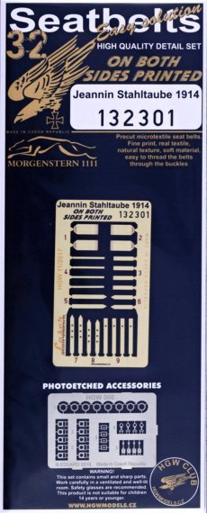 1/32 Seatbelts Jeannin Stahltaube 1914
