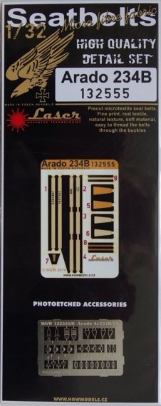 1/32 Arado Ar 234B Seatbelts (for Fly)