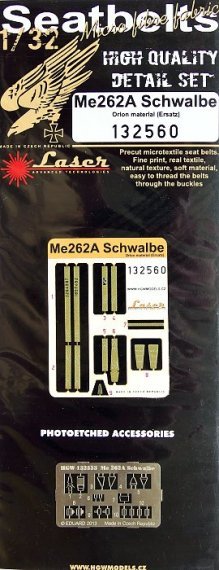 1/32 Messerschmitt Me 262A Schwalbe (Orlon) Seatbelts