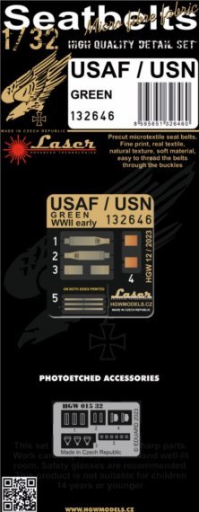 1/32 Seatbelts USAF/USN Green