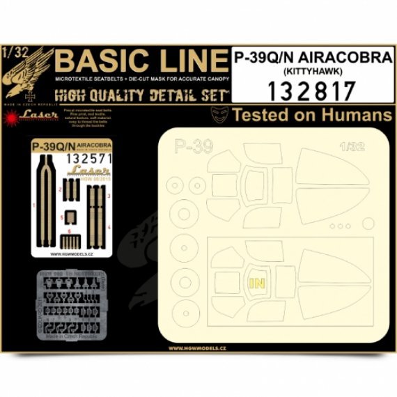 1/32 Bell P-39Q/N Airacobra BASIC LINE: seatbelts + masks