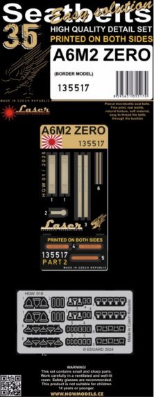 1/35 Seatbelts A6M2 ZERO for Border Models M.