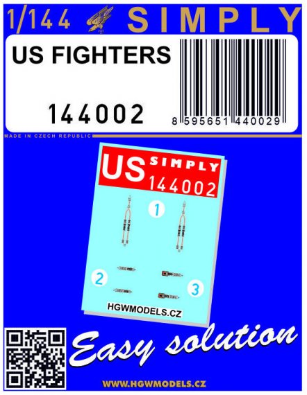 HGW Ceintures de s�curit� 1/144 Chasseurs US Simply