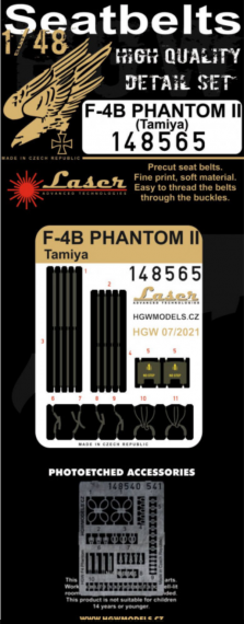 1/48 Seatlbelts F-4B Phantom II
