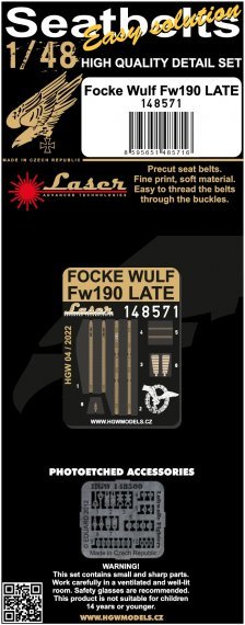 1/48 Seatbelts Focke Wulf Fw190 late