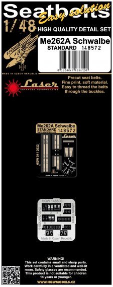 1/48 Seatbelts Me 262A Schwalbe Standard