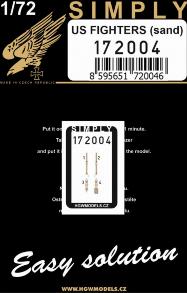 1/72 Seatbelts US Fighters sand