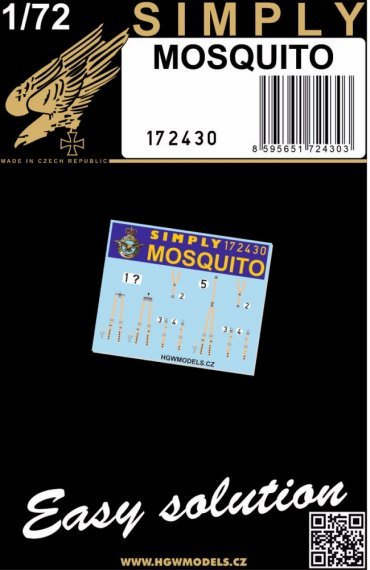 1/72 Seatbelts MOSQUITO SIMPLY